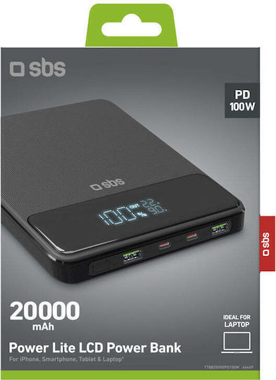 SBS Power Bank 20000mAh 100W Power Delivery view 4