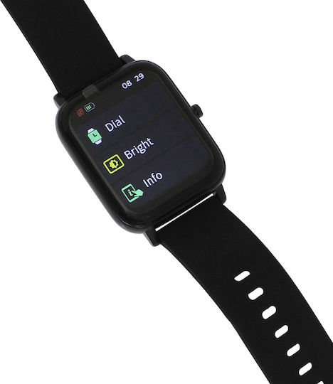 Awei H6 Smartwatch with Heart Rate Monitor (Black) vista 3