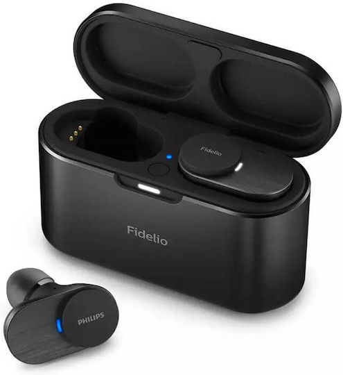 Philips Fidelio In-ear Bluetooth Handsfree Earphones with Sweat Resistance and Charging Case Black view 7