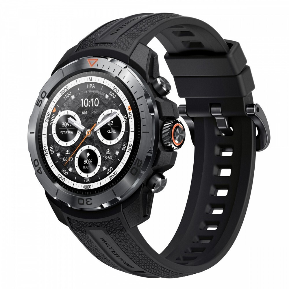 Mibro GS Explorer Stainless Steel 47mm Waterproof Smartwatch with Heart Rate Monitor (Black) vista 2