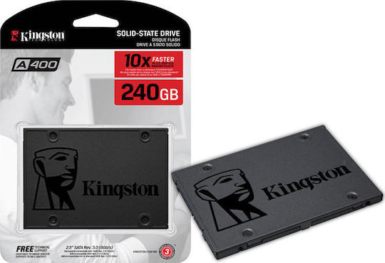 Kingston A400 SSD 240GB 2.5'' SATA III SA400S37/240G view 2