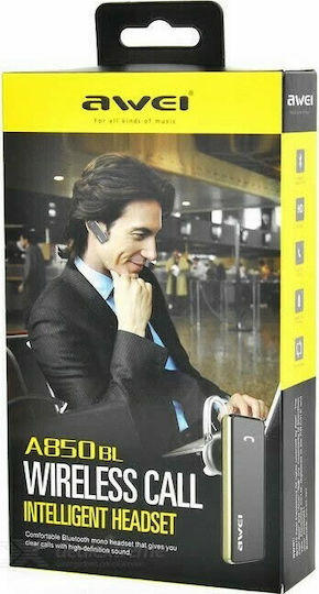 Awei A850BL Earbud Bluetooth Handsfree Earphone Black / Gold view 6