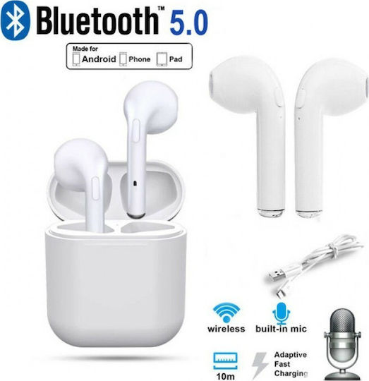 i9S-TWS Earbud Bluetooth Handsfree Earphones with Charging Case White view 3