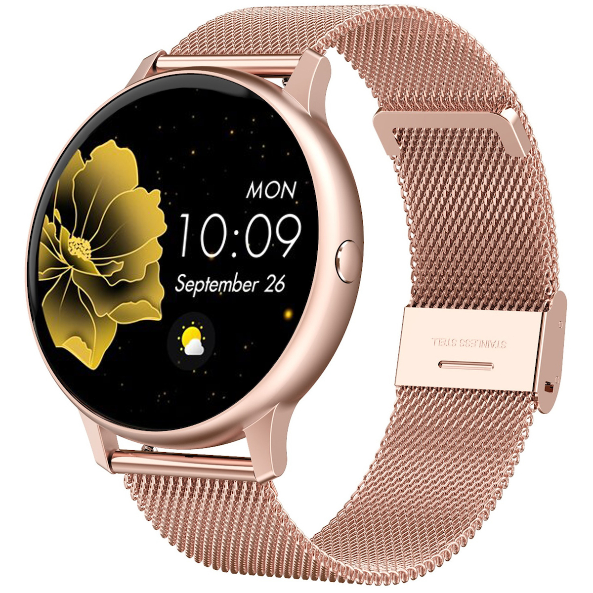 DoFIT PRO Aluminium Smartwatch with Heart Rate Monitor (Gold)