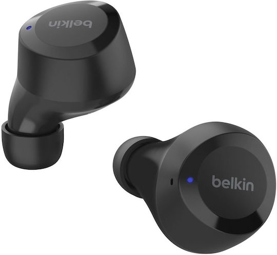 Belkin Soundform Bolt Earbud Bluetooth Handsfree Earphones with Sweat Resistance and Charging Case Black