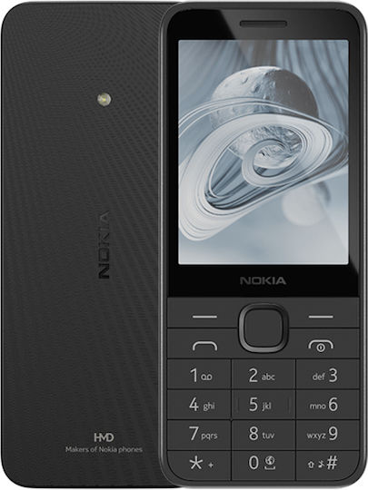 Nokia 215 4G (2024) Dual SIM Mobile (Greek Menu) Black view 1