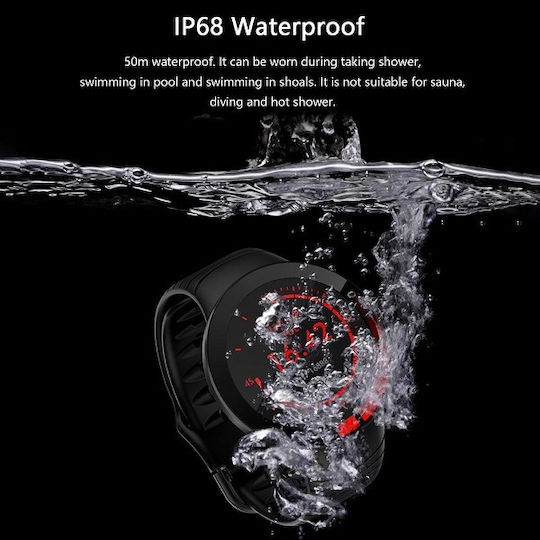 E3 Smartwatch with Heart Rate Monitor (Black) view 9