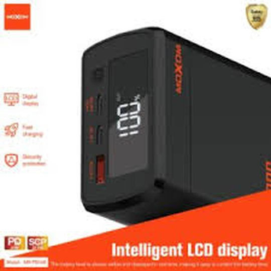 Moxom MX-PB148 Power Bank 40000mAh 22.5W with USB-A Port and 2 USB-C Ports Power Delivery Black