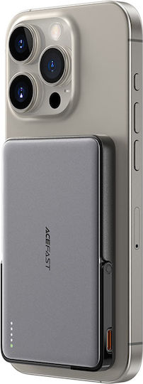 Acefast M16-5000 MagSafe Power Bank 5000mAh with USB-C Port Power Delivery Black view 2