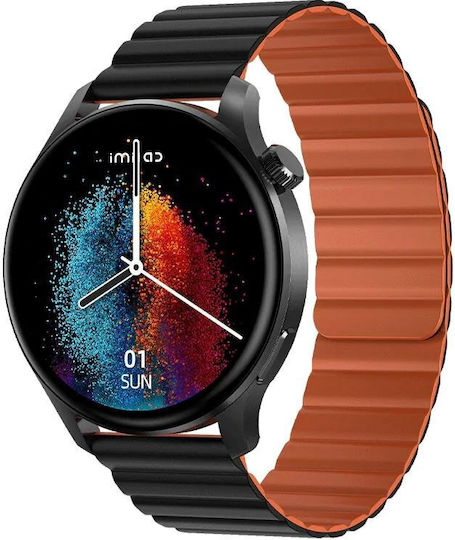 Imilab W13 Aluminium Smartwatch with Heart Rate Monitor (Black)
