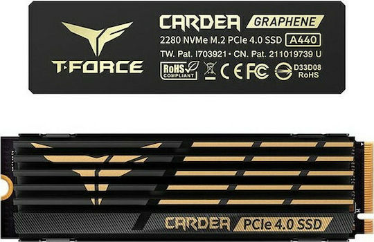 TeamGroup Cardea A440 SSD 2TB M.2 Type with PCI Express 4.0 Communication Protocol and Heatsink TM8FPZ002T0C327