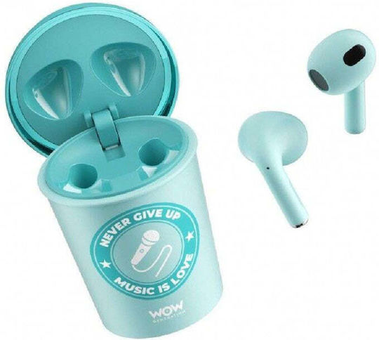 WOW Generation In-ear Bluetooth Handsfree Earphones with Charging Case Turquoise view 1
