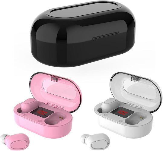 Smart Wear R40 In-ear Bluetooth Handsfree Earphones with Charging Case White view 2