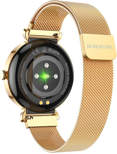 Borofone BGA12 40mm Smartwatch with Heart Rate Monitor (Gold) view 4