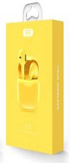 XO X23 TWS Earbud Bluetooth Handsfree Earphones with Charging Case Yellow view 3