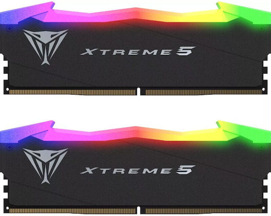 Patriot Viper Xtreme 5 DDR5 32GB RAM with 2x16GB Modules and Speed 7600 for Desktop PVXR532G76C36K