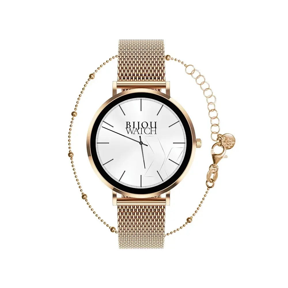MaxCom FW28 Selen Stainless Steel Smartwatch with SIM and Heart Rate Monitor Gold