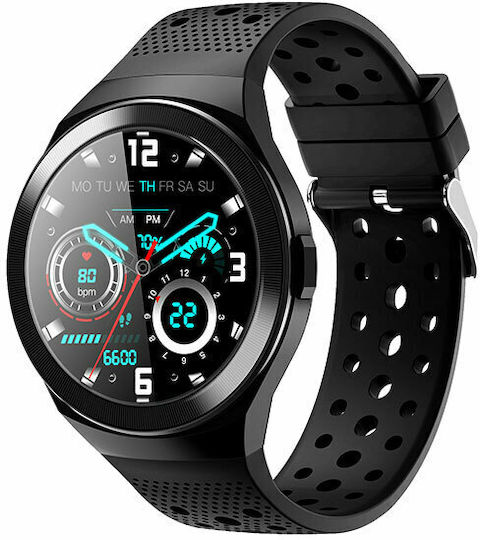 Egoboo SN90 Smartwatch with Heart Rate Monitor (Black) view 1