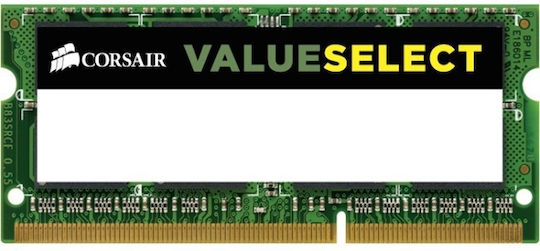 Corsair Value Select DDR3L Memory RAM with 1x8GB Module and 1600 Speed for Laptop CMSO8GX3M1C1600C11