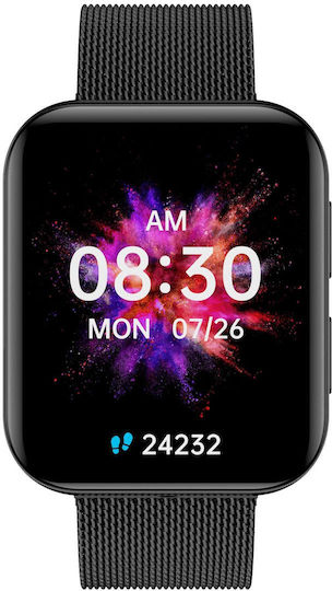 Garett GRC MAXX Smartwatch with Heart Rate Monitor (Black Steel)