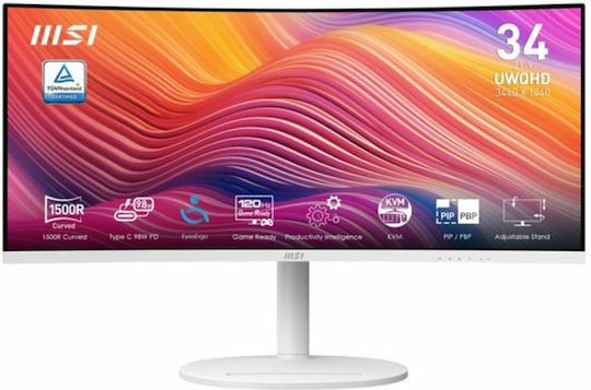 MSI Modern MD342CQPW VA HDR Monitor 34" QHD 3440x1440 with Response Time 4ms GTG