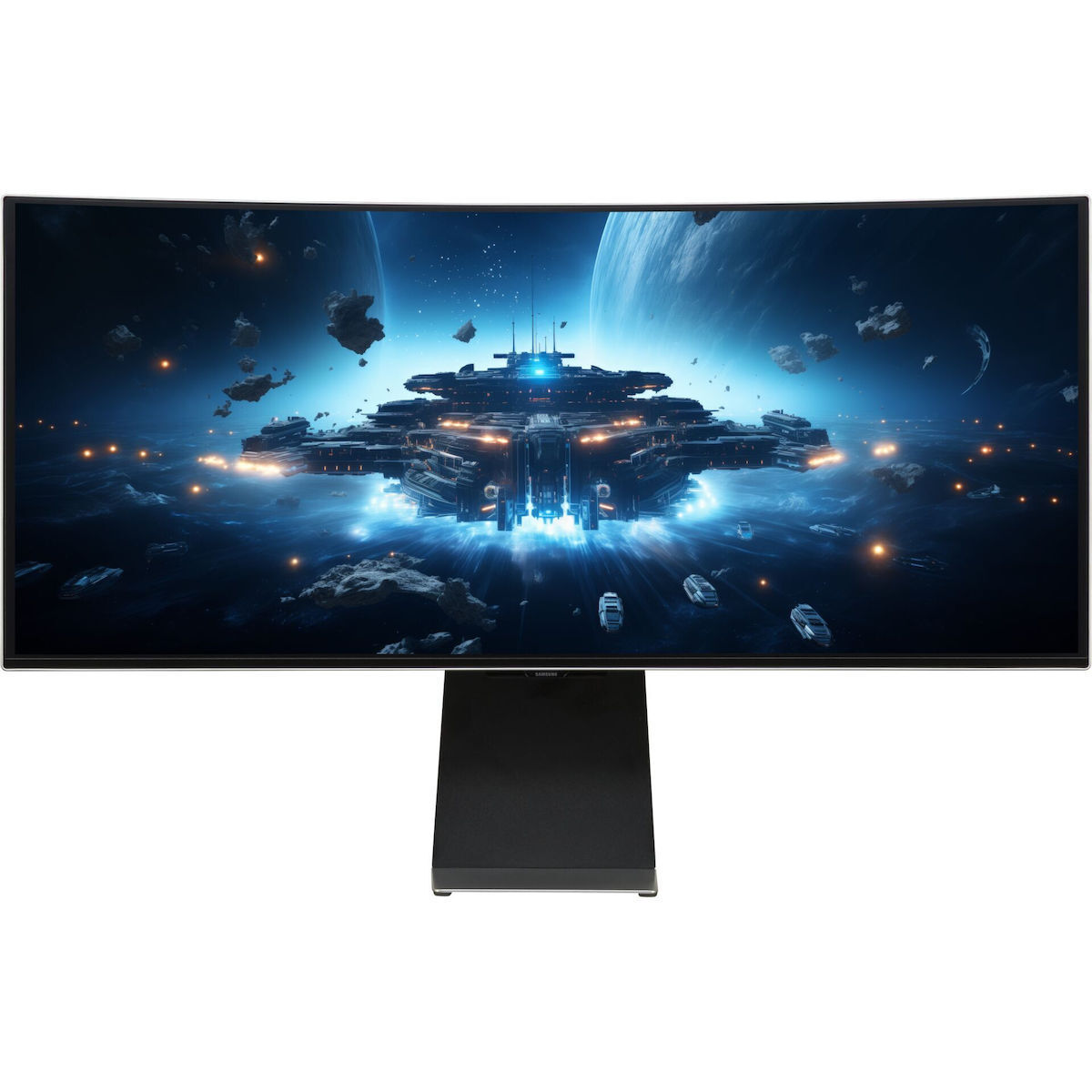Samsung Odyssey G8 G85SD UltraWide OLED HDR Curved Gaming Monitor 34" QHD 3440x1440 175Hz with 0.03ms Response Time GTG Silver