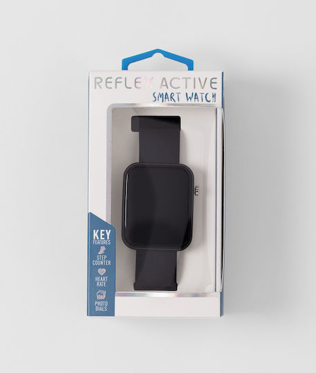 Reflex Active Series 13 36mm Waterproof Smartwatch with Heart Rate Monitor (Black) view 4