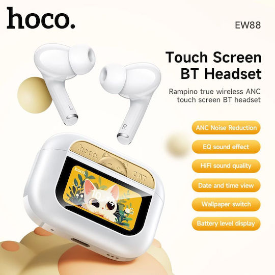 Hoco EW88 In-ear Bluetooth Handsfree Earphones with Charging Case White view 9