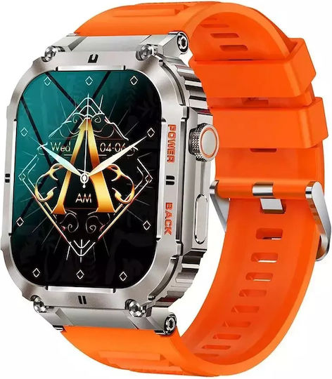 Nubi K57 Pro Smartwatch with Heart Rate Monitor (Orange)