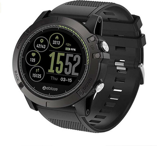 Zeblaze Vibe 3 HR Smartwatch with Heart Rate Monitor (Black)
