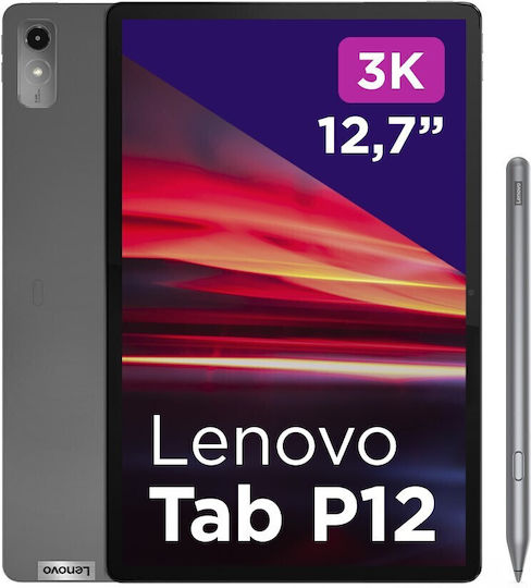 Lenovo P12 12.7" Tablet (8GB/256GB/Lenovo Tab Pen Plus) Storm Grey vue 2