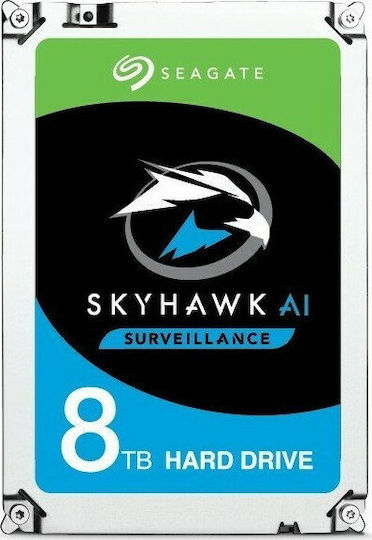 Seagate SkyHawk AI Surveillance 8TB HDD Hard Drive 3.5" SATA III 7200rpm with 256MB Cache for Recorder / NAS / Server ST8000VE001 vue 5