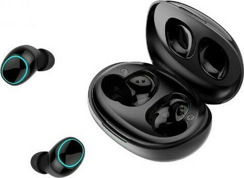 Ipipoo TP-18 In-ear Bluetooth Handsfree Earphones with Sweat Resistance and Charging Case Black