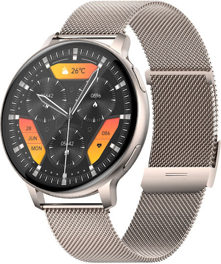 Visionstyle Smartwatch Idealstore 1.39 Inch Full Touch Screen Android Ios Bluetooth Speaker-microphone Calls Messages Music-photo Control Sleep Monitoring Heart Rate Blood Pressure Spo2 Pedometer Fitness Tracker Ip67 Notifications