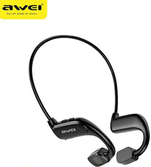 Awei A897BL Open Ear Bluetooth Handsfree Earphones with Sweat Resistance Black view 1
