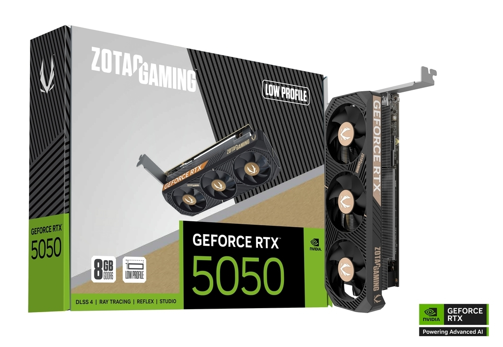 Zotac GeForce RTX 5050 8GB GDDR6 Low Profile Graphics Card ZT-B50500L-10L view 1