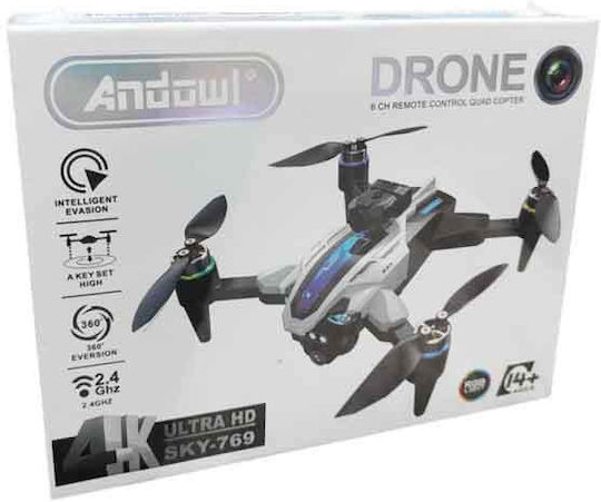 Andowl SKY-769 Drone with 4K Camera and Controller vista 4