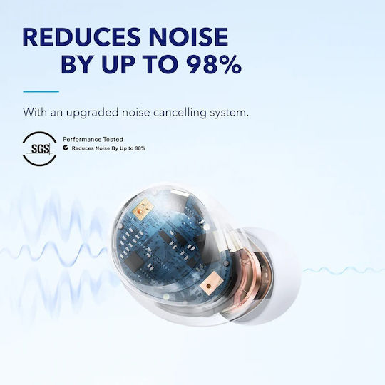 Soundcore by Anker Space A40 In-ear Bluetooth Handsfree Earphones with Charging Case White view 3