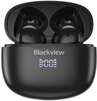 BlackView AirBuds 7 Bluetooth Handsfree Earphones with Sweat Resistance and Charging Case Black vue 2
