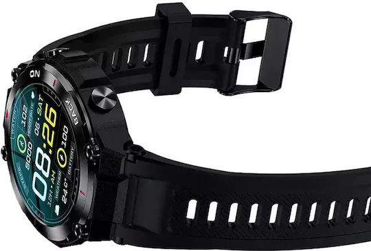 Nubi K37 Smart Watch Gps Bluetooth Calling Heart Rate Monitoring Sleep Tracking Oxygen Level Notifications Multiple Sports Modes Black view 2