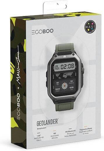 Egoboo GeoLander Smartwatch with Heart Rate Monitor (Green) view 3