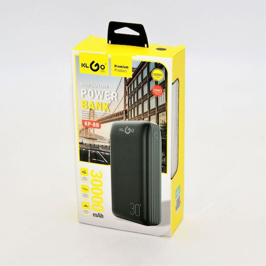 KLGO KP-88 Power Bank 30000mAh with USB-A Port Black view 3