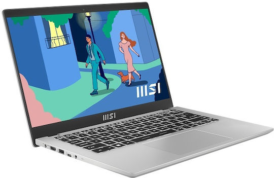 MSI Modern 14 C12M 14" FHD (i7-1255U/16GB/512GB SSD/W11 Home) Urban Silver (GR Keyboard) view 2