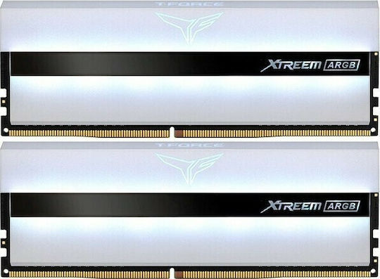 TeamGroup T-Force Xtreem ARGB White 16GB DDR4 RAM with 2 Modules (2x8GB) and 3600 Speed for Desktop (TF13D416G3600HC18JDC01) view 2