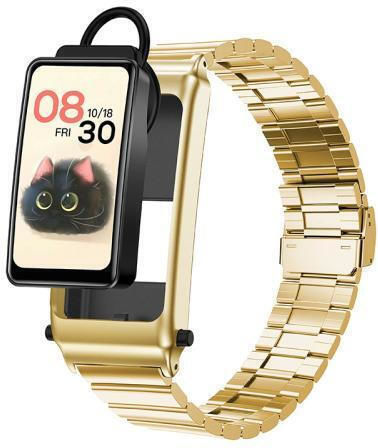 Smartwatch K80 1.57 Inch Steel Band Ip67 Earphone Detachable Smart Watch Support Bluetooth Call Gold