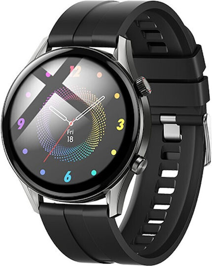 Hoco Y7 Pro Aluminium Smartwatch with Heart Rate Monitor (Gray) view 3