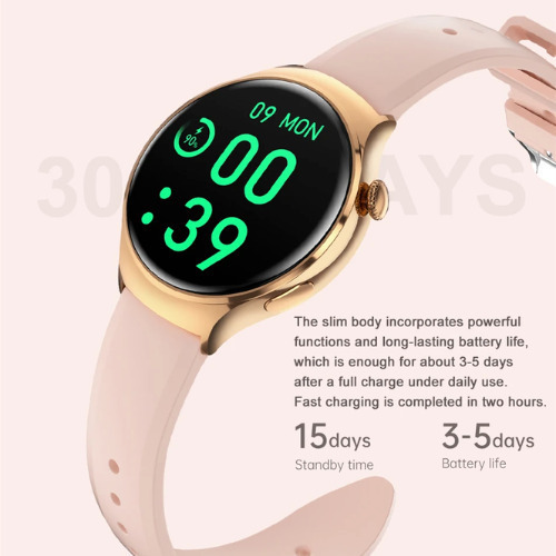 M11 Pink Smartwatch with Heart Rate Monitor (Pink) view 2