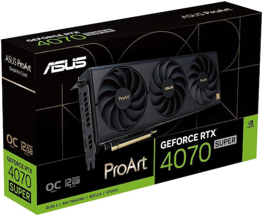 Asus GeForce RTX 4070 Super 12GB GDDR6X ProArt OC Edition Graphics Card view 3