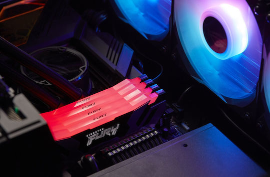 Kingston Fury Renegade RGB DDR5 48GB RAM with 2x24GB Modules and Speed 6400 for Desktop KF564C32RSAK2-96 vue 4