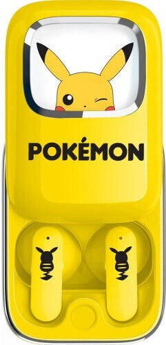 OTL Pokemon Pikachu Slide In-ear Bluetooth Handsfree Earphones with Charging Case Yellow vue 5